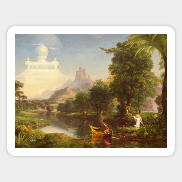 The Voyage of Life: Youth by Thomas Cole Sticker by Classic Art Stall